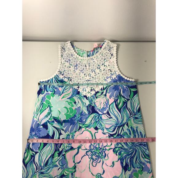 New Lilly Pulitzer Womens 10 Nala Shift Dress Party Thyme Resort Preppy Vacation - Picture 11 of 12